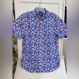 Bonobos Mens Standard Fit Shirt
Pink and Blue Button down collar size S